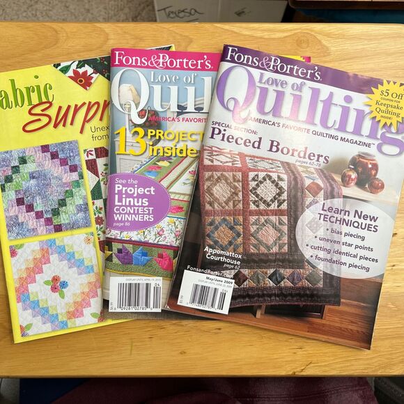 Magazine Lot Fons and Porters Love of Quilting Includes Special Edition - Picture 1 of 16